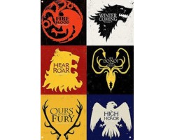 Металический постер Game of Thrones